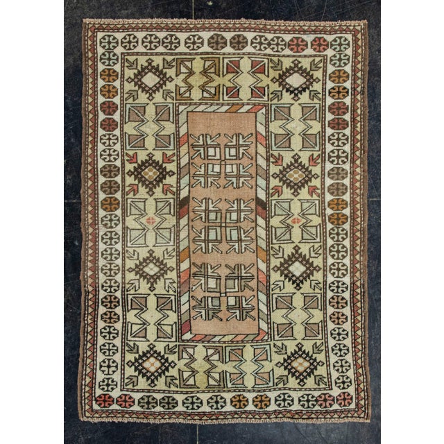 Ivory Turkish Vintage Rug 3'4" x 4'8" #19800 For Sale - Image 8 of 8