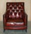 Fully Hand Dyed Bordeaux Leather Chesterfield Suite Armchair & Sofa, Set of 3 For Sale - Image 13 of 18