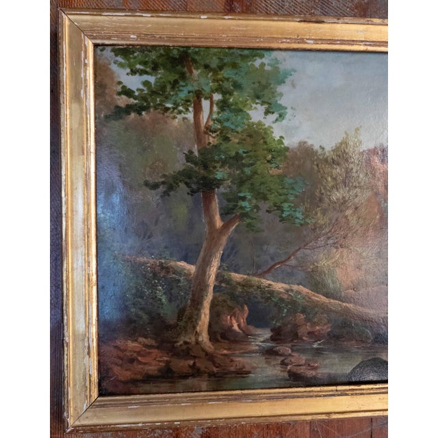 Paper 19th Century French Italian Campagna Landscape Painting Attributed to Paul Jean Flandrin For Sale - Image 7 of 15