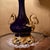 Vintage Italian Cobalt Blue Porcelain Gilt Brass Table Lamps - Pair For Sale In Los Angeles - Image 6 of 14