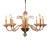 Elegant Amber Murano Chandelier For Sale