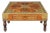 Mid-Century Anglo-Indian Carved Teak and Brass Coffee Table For Sale