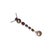 Mid-Century Modern Mid 20th Century 18k White Gold Diamond Gemstone Tahitian Pearl Pendant Necklace For Sale - Image 3 of 4