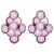 Pink Modern Amethyst Color Disc Murano Glass Chandelier, 1970s, Set of 2 For Sale - Image 8 of 11