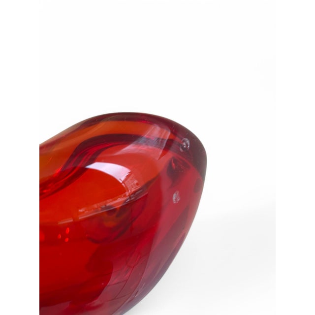 Red Bowl in Murano Glass by Flavio Poli, 1950s For Sale - Image 8 of 11