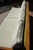 Vintage Baker Style Asian / Ming Fretwork Elmwood Wood Couch W/ White Embossed Cushions For Sale - Image 9 of 18