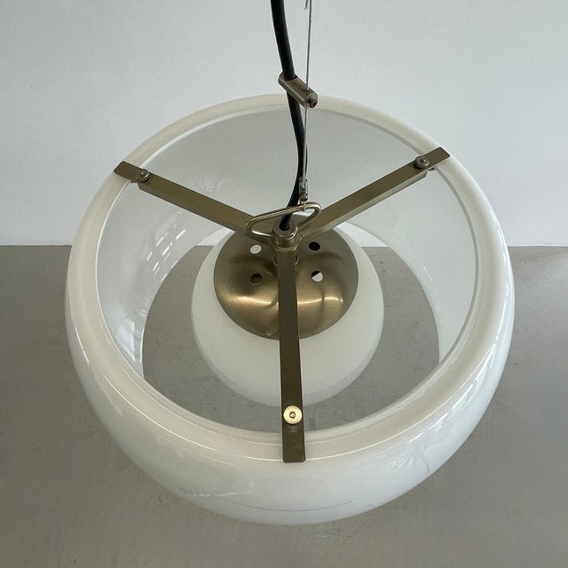 Metal Omega Pendant Lamp by Vico Magistretti for Artemide, 1962 For Sale - Image 7 of 9