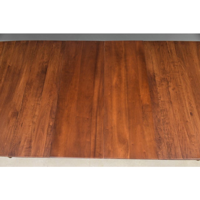 1960s Solid Cherry Dining Table by Willett Furniture For Sale In Boston - Image 6 of 12