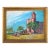 "Pilgrimage" - Mid Century Figurative Landscape by Mary Miller For Sale
