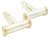 1990s Pair of Tiffany & Co Cufflinks 18k Gold Sterling Silver Estate For Sale