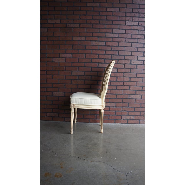 Wood Henredon French Regency Cane Back Dining Side Chairs For Sale - Image 7 of 9