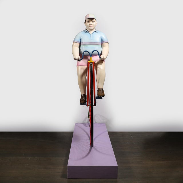 Boy Riding a High Bicycle Edition 11/25 Documented & Signed by Sergio Bustamante For Sale - Image 17 of 18