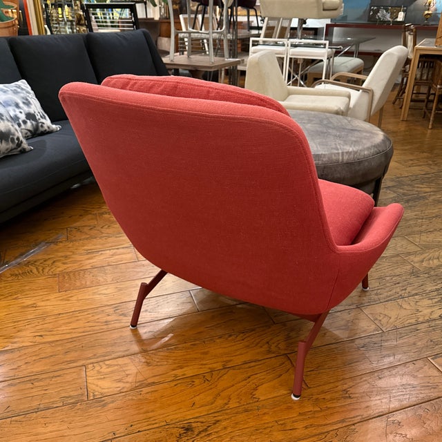 Blu Dot Field Craig Red Lounge Chair For Sale In San Francisco - Image 6 of 12