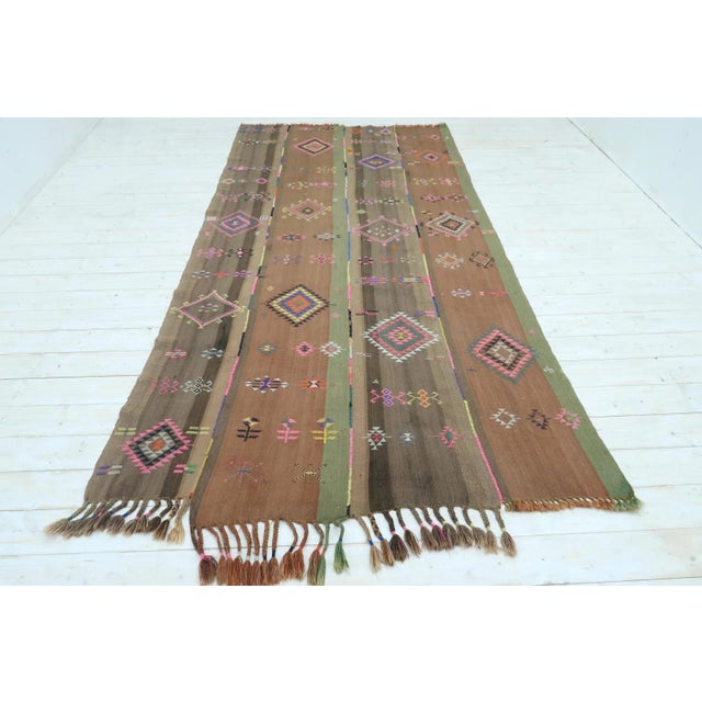 Vintage Turkish Tribal Kilim Rug-3’3’x7’5" For Sale - Image 13 of 13