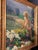 This captivating antique oil painting portrays a joyful young girl with golden curls, dressed in a light, flowing white...