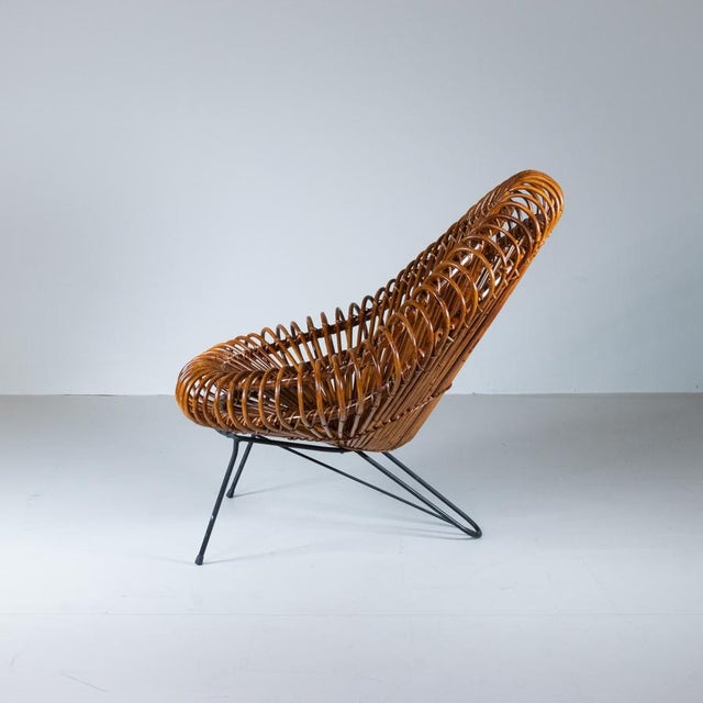 Set of Mid-Century Rattan Armchairs by Janine Abraham, 1969 For Sale - Image 11 of 18