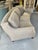 Three Seat Curved Shape Sofa in a Greek Key Design Fabric, 21st Century For Sale - Image 4 of 7