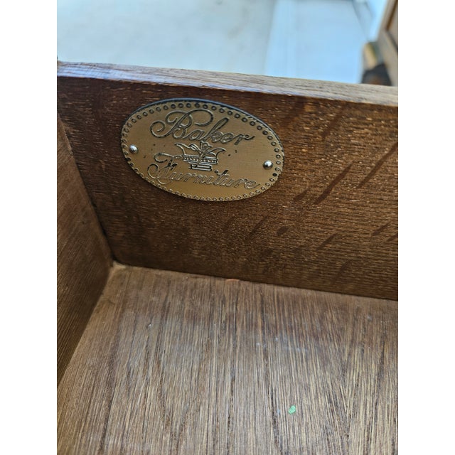 Baker Furniture Georgian Leather Top Writing Desk For Sale - Image 13 of 13