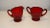 Ruby Red 1930s Ruby Red Fostoria Fairfax Depression Glass Open Sugar & Creamer Set- 2 Pieces For Sale - Image 8 of 8