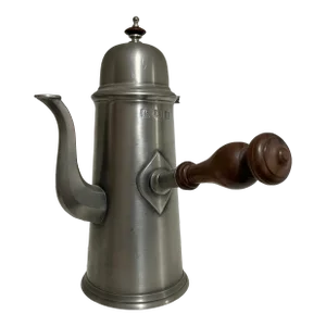 1970's John Somers Hallmarked Pewter French Chocolat Pot