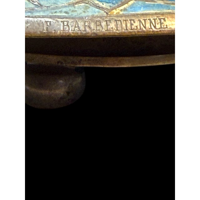 A Large 19th-Century French Champleve Enamel and Bronze VaseBy Ferdinand Barbedienne, Paris, circa 1880.This impressive...