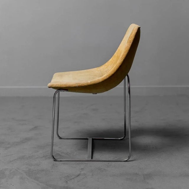 Vintage Velvet Chair by Augusto Bozzi for Saporiti, 1968 For Sale - Image 3 of 12