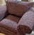 Custom Modern Chair - one-of-a-kind custom purple armchair, handcrafted from scratch with sumptuous textured chenille...