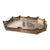 Vintage Large Brass Engraved Tray For Sale