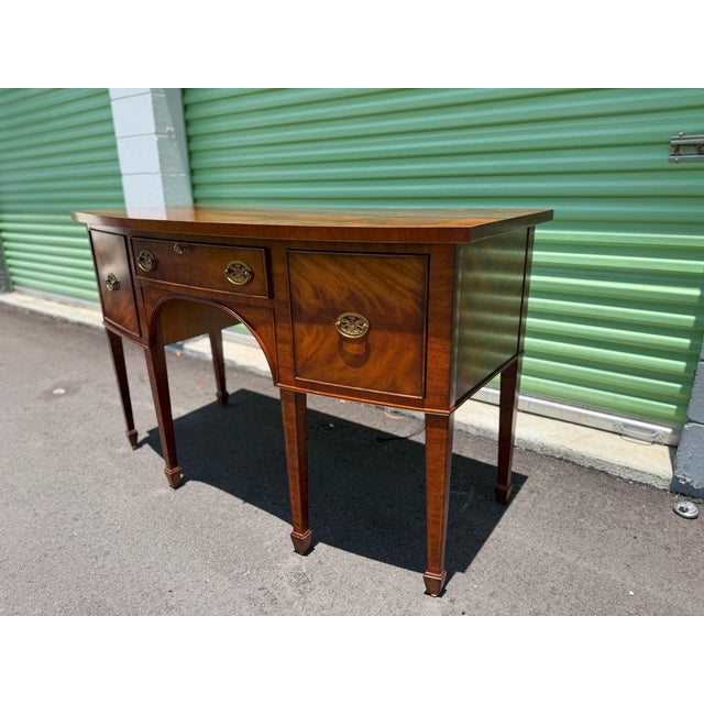 Maitland Smith Federal Style Figural Mahogany Sideboard For Sale - Image 10 of 11