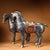 Asian Late 19th Century Pair of Cloisonné Enamel Gilt Bronze Horse Figures, 14200g Total, Qianlong Mark For Sale - Image 3 of 10