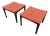 Thomas O'Brien for Century Furniture Mahogany Thebes Foot Stools, a Pair For Sale