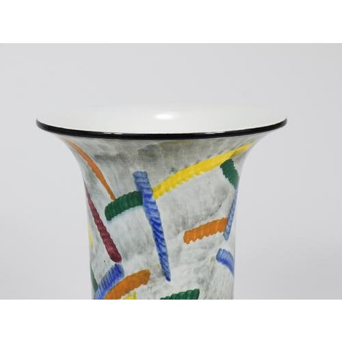 Ceramic Art Deco Bauhaus Pottery Vase by Eva Zeisel for SMF Schramberg, Germany, 1920s For Sale - Image 7 of 17