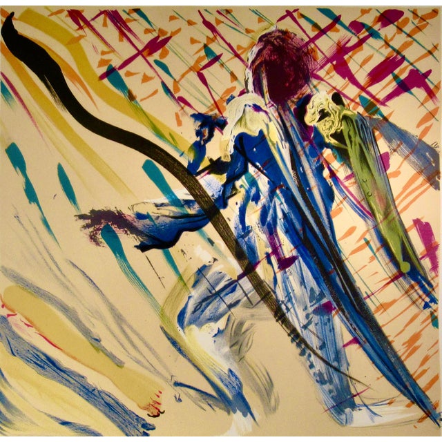 Surrealism Salvador Dalí­ "L'Arcangelo" From The Suite "Les Vtraux" 1973 Reproduction Print For Sale - Image 3 of 7