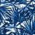 Schumacher Sunlit Palm Linen Fabric in Blue For Sale