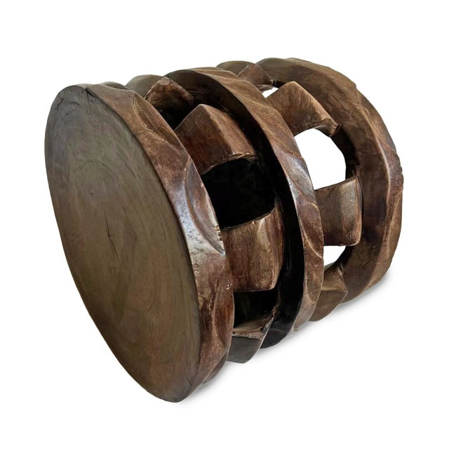 Vintage Dogon Wood Stool For Sale - Image 4 of 5