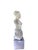 Late 20th Century Eleon Von Rommel Bohemia Art Deco Style Frosted Art Glass Nude Torso Statue For Sale - Image 4 of 7
