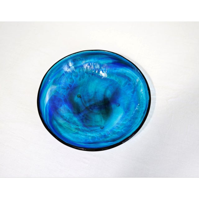 Blue Italian Cobalt Blue Glass Centerpiece from La Murrina, 1980s For Sale - Image 8 of 10