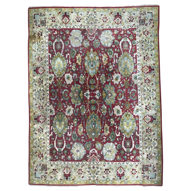 Large French Agra Janus Rug, 1950s For Sale - Image 14 of 14