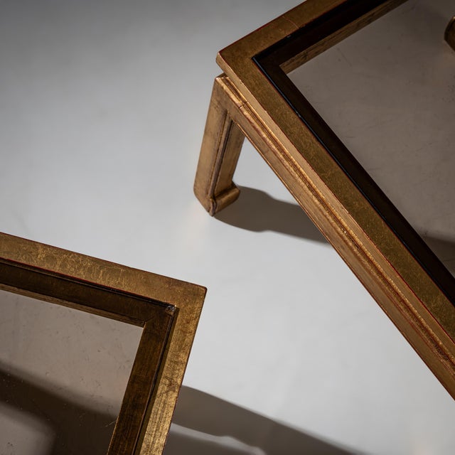 Modern Coffee Tables with Glass Tops, 1970s, Set of 2 For Sale - Image 9 of 12