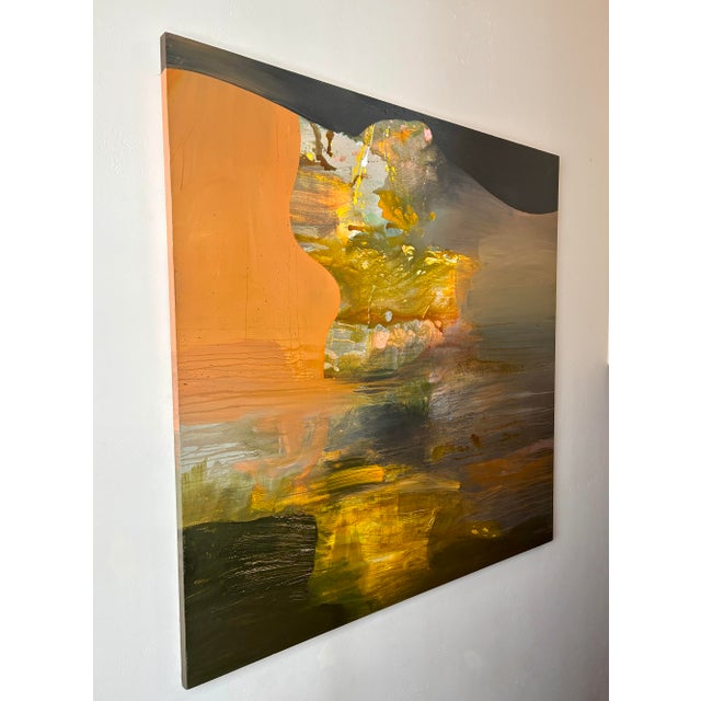 Josh Goldberg “Sensorium Dei” Large-Scale Abstract Acrylic Painting, 72" X 72" For Sale - Image 4 of 6