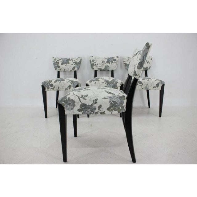 Black Dining Chairs by Jindrich Halabala for Hala, Czechoslovakia, 1950s, Set of 4 For Sale - Image 8 of 18