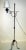 19th century Primitive Painted Early American Floor Lamp For Sale - Image 4 of 11