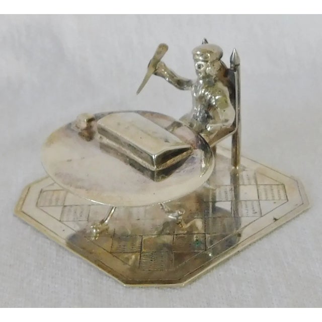 Figurative Antique Early 20th Century Sterling Silver Miniature Art Sculpture Dollhouse Figurine For Sale - Image 3 of 9