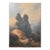 Antique Romantic Landscape Oil Painting With Figures and Rocky Scenery For Sale