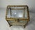 Antique Gold Gilded Brass Beveled Glass Velour Jewelry Casket Jar Box Display For Sale In New York - Image 6 of 12
