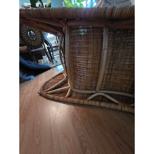 Ikea Vintage Rattan Chaise Lounge by Carl Öjerstam for Ikea For Sale - Image 4 of 11