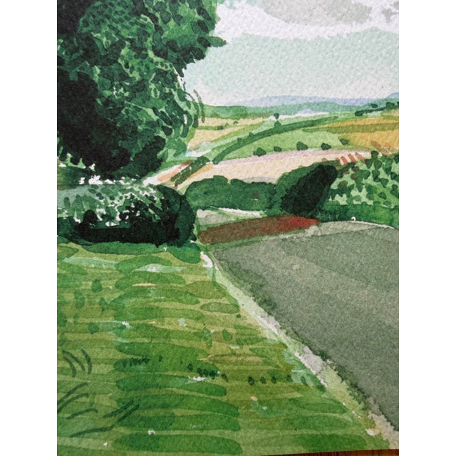 David Hockney, Road and Trees Near Wetwang, Copyright David Hockney, Printed in UK Reproduction For Sale - Image 12 of 16