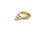 Gold Diamond Channel Geometric Wave Curve Statement Unique 18 Karat Yellow Gold Ring, Size 6 For Sale - Image 8 of 18