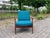 Mid-Century Petrol and Teak Easy Chair from Wilhelm Knoll Antimott, 1965 For Sale - Image 17 of 18