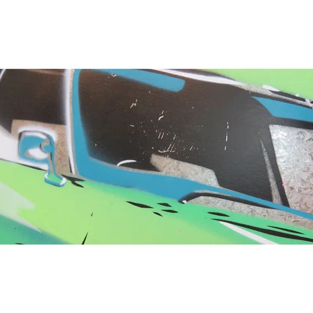 Metal Modern Graffiti Pop Art by Dennis Ropar (Australia B. 1971) Signed For Sale - Image 7 of 8
